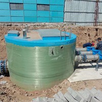 陕西雨水一体化泵站加工~妍博环保供应玻璃钢一体化泵站